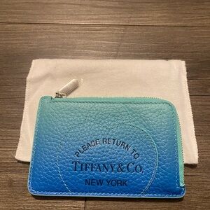 ❗️SALE❗️Tiffany & Co. Blue Leather Card Holder